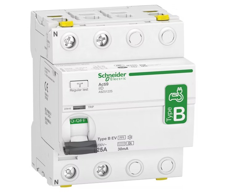 Vikavirtakytkin Schneider Electric Acti 9 RCCB EV 2P 25A - KarelianStore