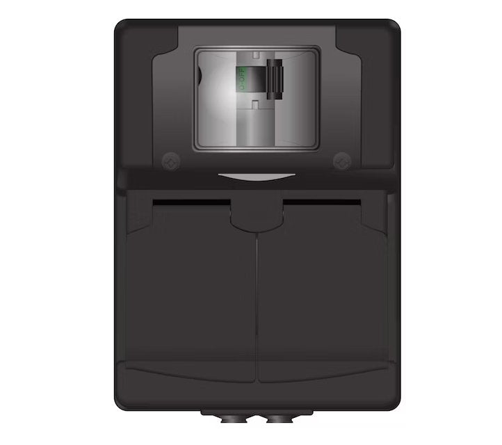 Vikavirtapistorasia Norwesco Protector 2s 16A 30mA IP44 PPR Musta - KarelianStore