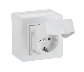 Vikavirtapistorasia Schneider Electric Exxact 1-osainen 16AA 30mA 250V IP44 PPJ - KarelianStore