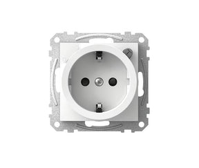 Vikavirtapistorasia Schneider Electric Exxact 1-osainen+ RDC 16A IP20 UKR Valkoinen - KarelianStore