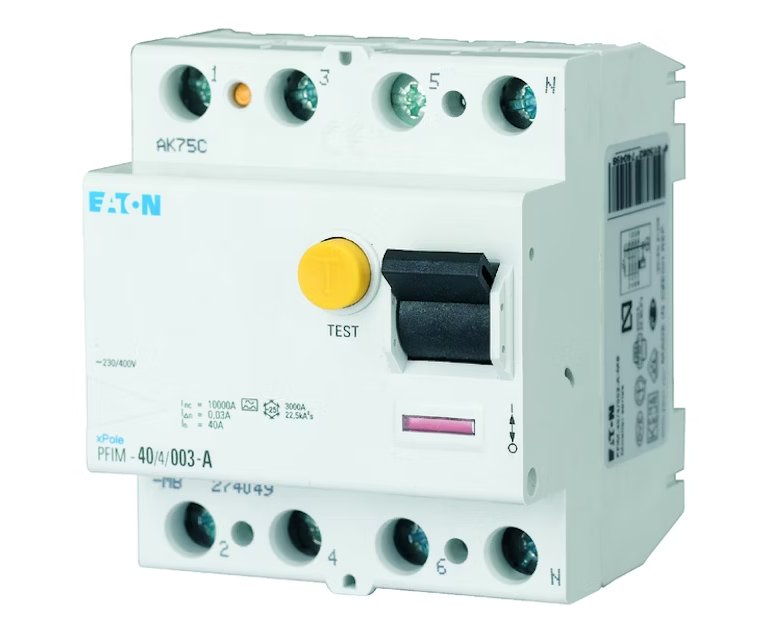Vikavirtasuojakytkin Eaton PFIM-63 4 003-A 63A 4-napainen 30mA - KarelianStore