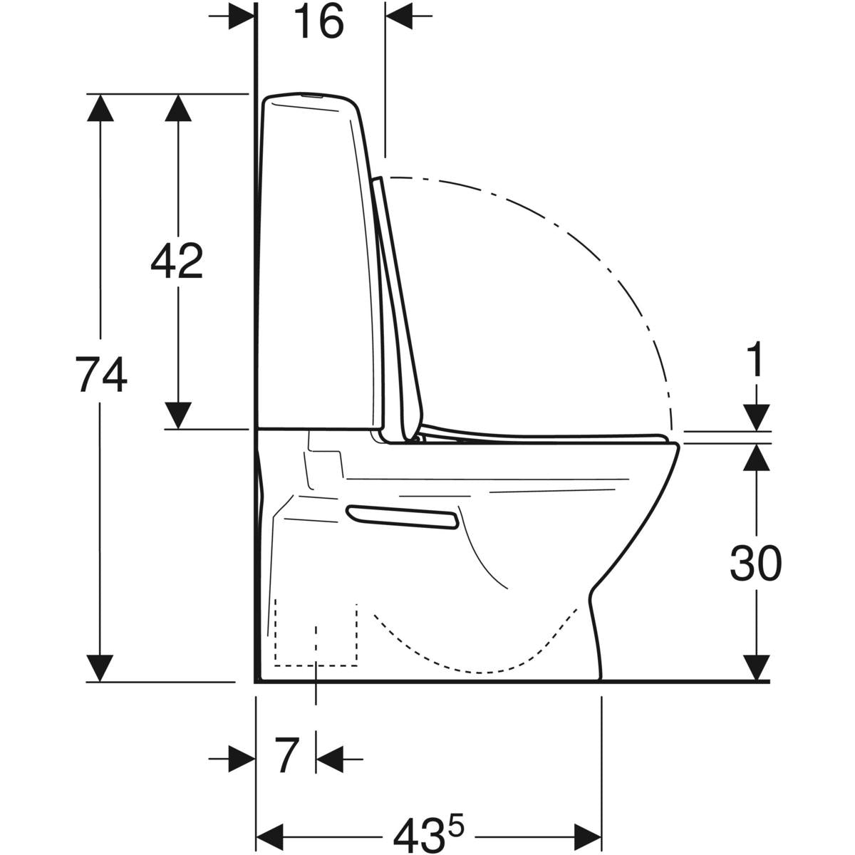 WC-istuin IDO 501.678.00.2 LASTEN WC 2-T - KarelianStore