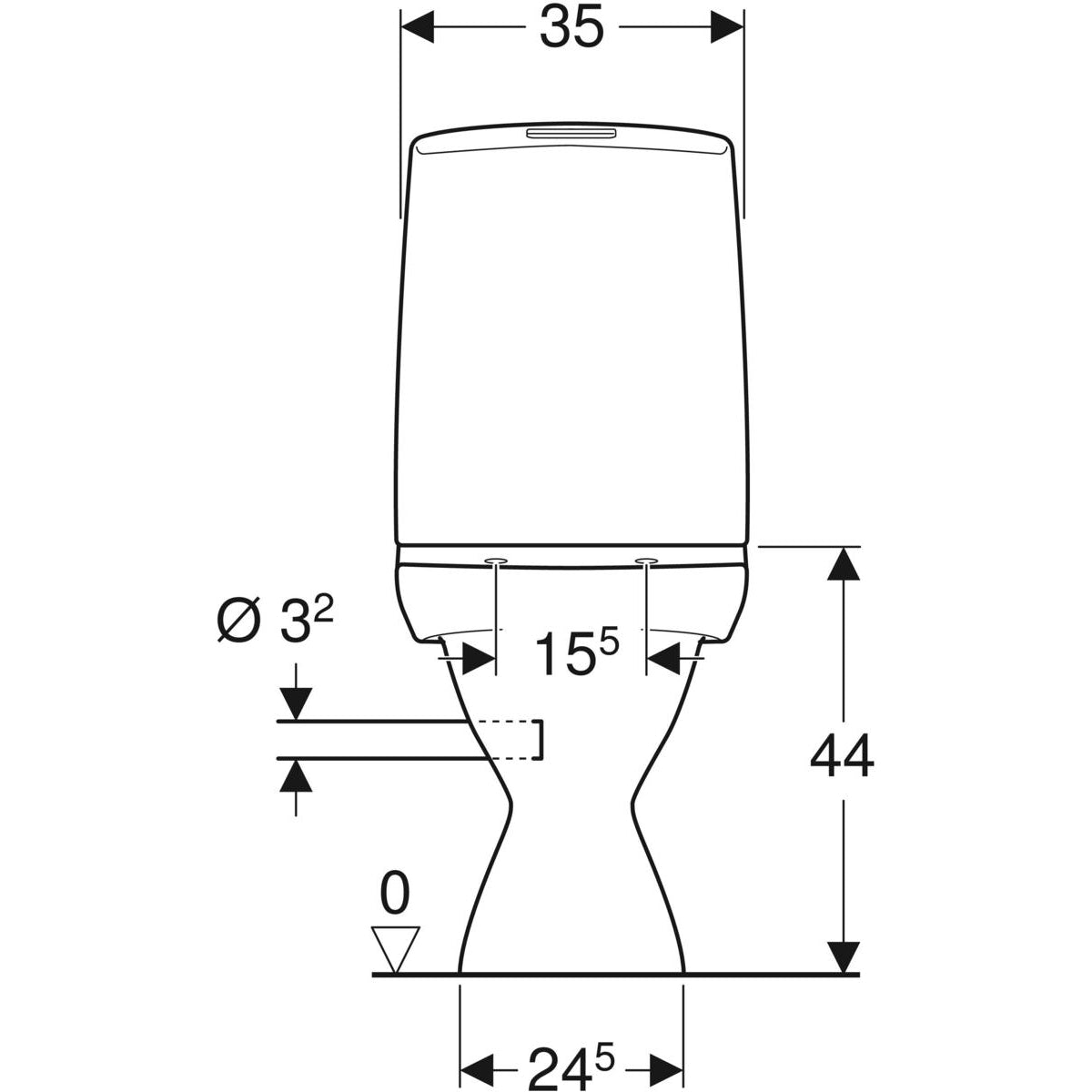 WC-istuin IDO Glow 63 Vasen - KarelianStore