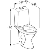 WC-istuin IDO Glow 67 korkea Vasen - KarelianStore