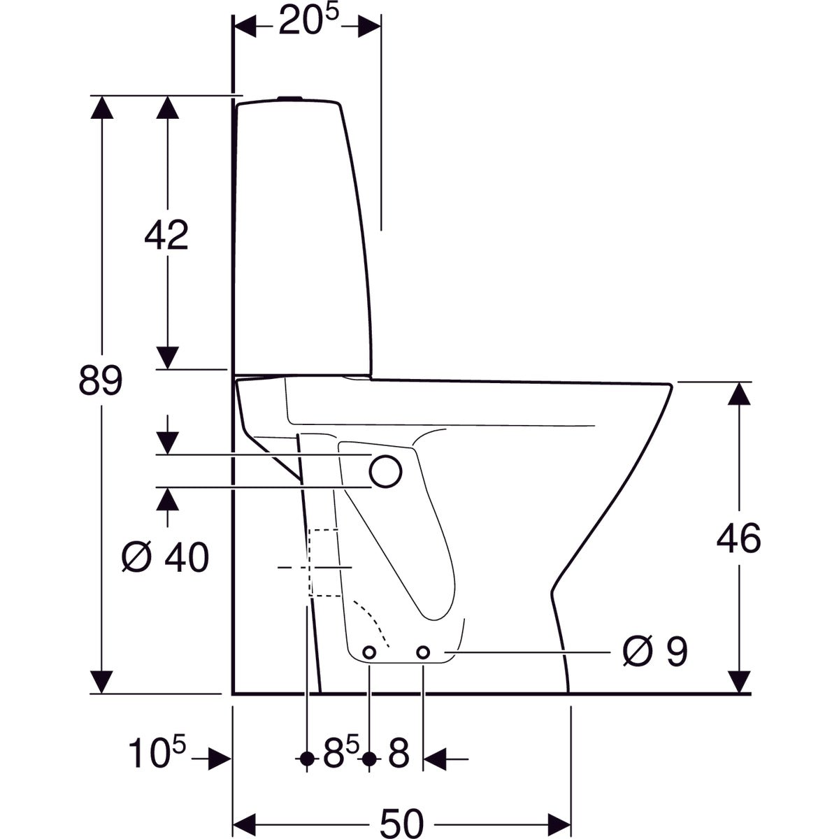 WC-istuin IDO Seven D 11 korkea - KarelianStore