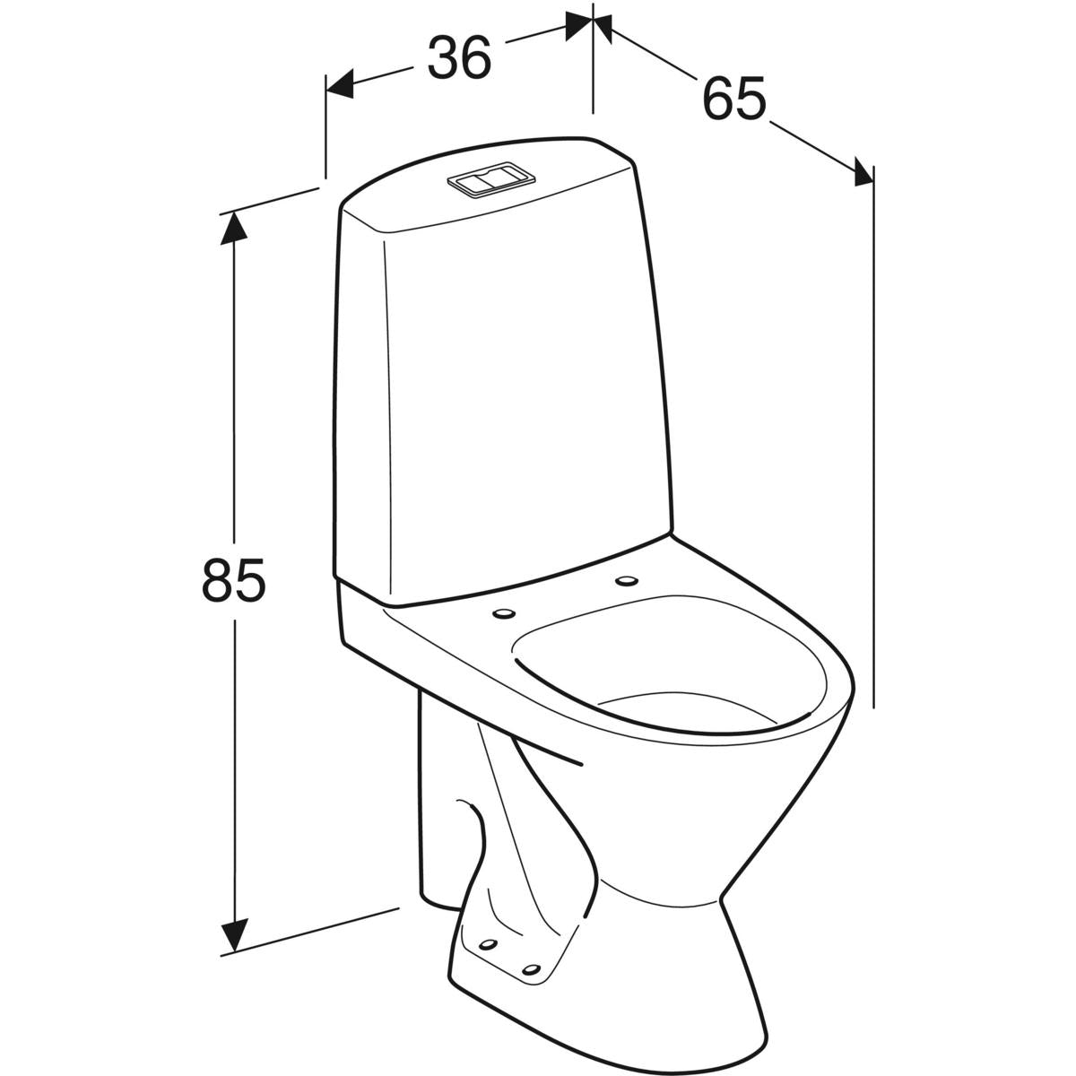 WC-istuin IDO Seven D 13 - KarelianStore