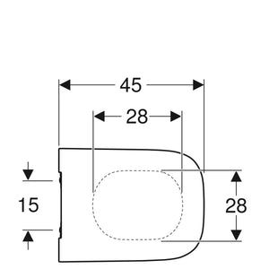 WC-istuinkansi Geberit Smyle Square - KarelianStore
