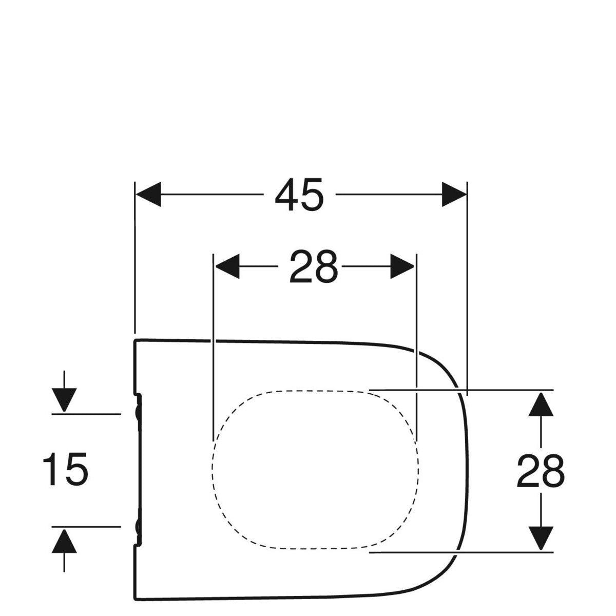 WC-istuinkansi Geberit Smyle Square SC/QR - KarelianStore