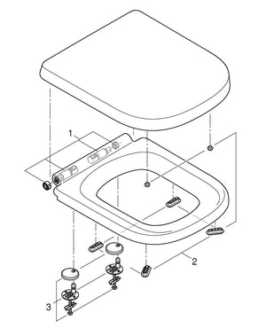 WC-istuinkansi GROHE 39330001 EURO CERAMIC SC/QR - KarelianStore