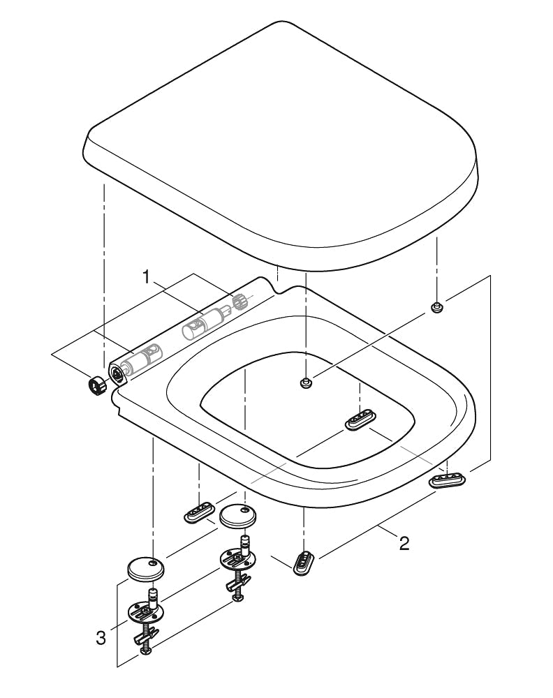 WC-istuinkansi GROHE 39330001 EURO CERAMIC SC/QR - KarelianStore