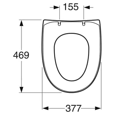 WC-istuinkansi Gustavsberg 5500 Nautic vakio valkoinen - KarelianStore