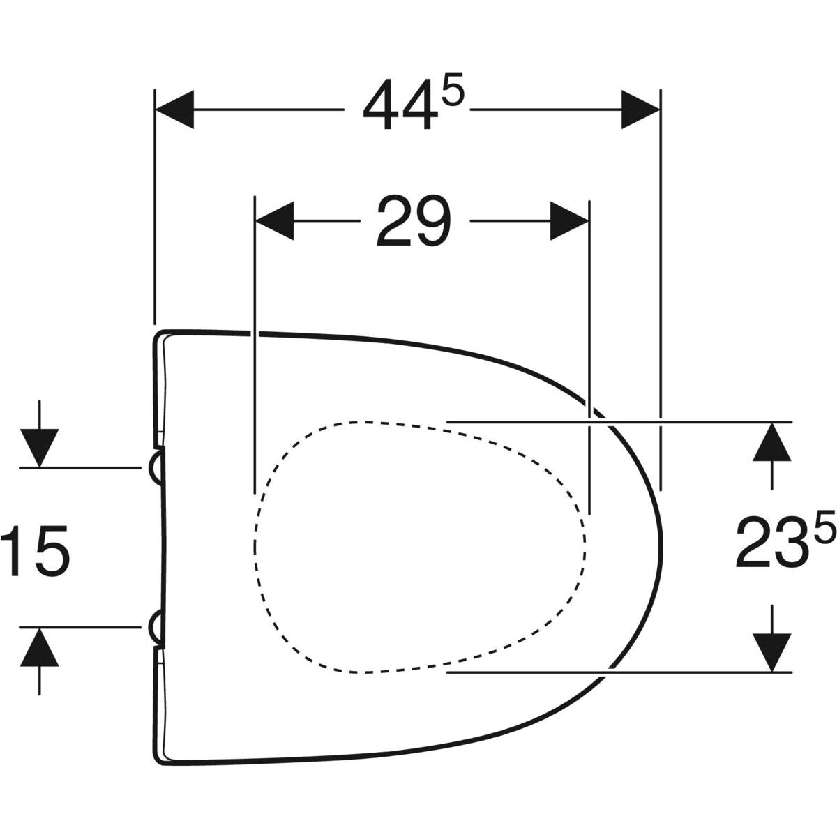 WC-istuinkansi IDO 9154231001 SEVEN D Musta SC/QR - KarelianStore