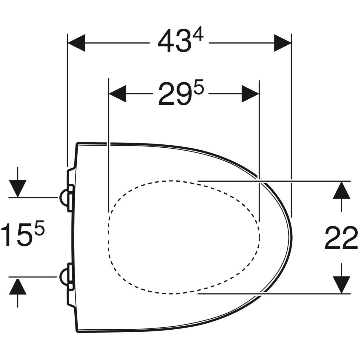 WC-istuinkansi IDO 9157031001 GLOW Musta SC/QR - KarelianStore