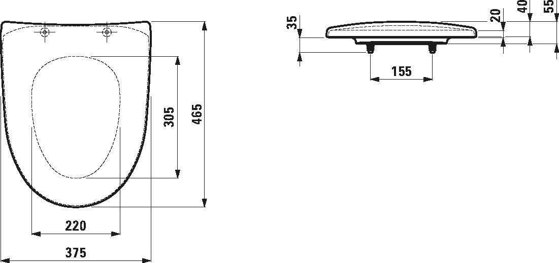 Wc-istuinkansi Laufen Kompas Pro-N Vakio - KarelianStore