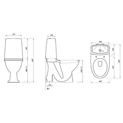 WC-laite a-collection Compact 4 liimattava - KarelianStore
