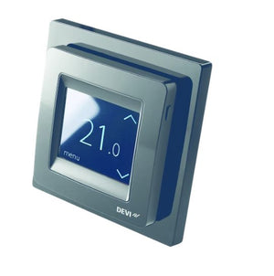 Yhdistelmätermostaatti Devireg kosketusnäytöllä ja kehyksellä Musta - KarelianStore