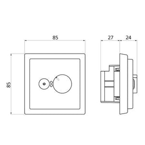 Yhdistelmätermostaatti Ensto ECO16BT-IN-SW 16A IP30 U - KarelianStore