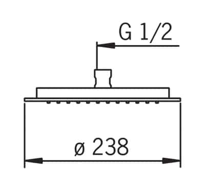 Yläsuihku Oras 232080 Hydra - KarelianStore