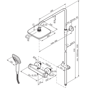 Yläsuihkupaketti Mora LionX 391900.DB - KarelianStore