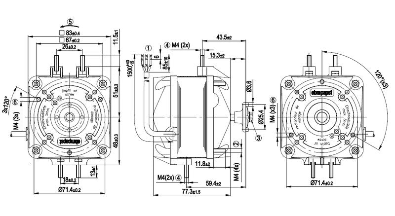 Yleismoottori Ebmpapst M4Q045BD0175 5W - KarelianStore
