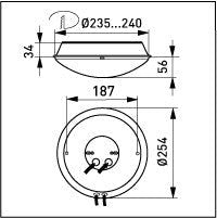 Yleisvalaisin Ensto AVR254.18L 8W IP54 - KarelianStore