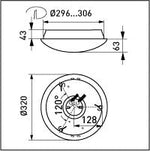 Yleisvalaisin Ensto AVR320 IP44 23W - KarelianStore