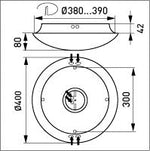 Yleisvalaisin Ensto AVR400.118L IP44 18W 400mm - KarelianStore