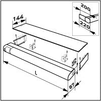 Yleisvalaisin Ensto Jono AVR66.1600LPZ IP44 7W 4000K - KarelianStore