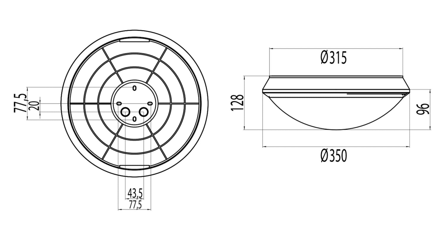 Yleisvalaisin Ensto Titan AT100LED IP44 13W - KarelianStore